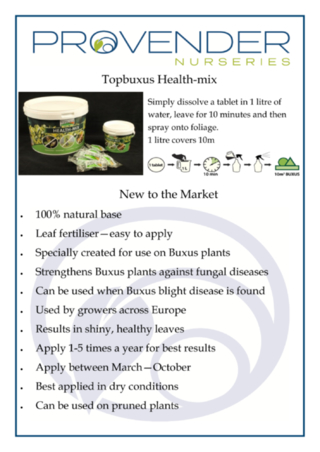 Topbuxus Factsheet