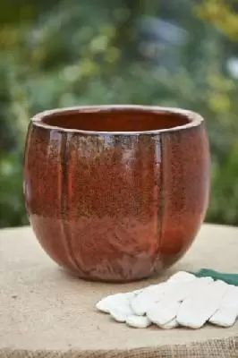 Pot Glazed Pumpkin Pot FOG