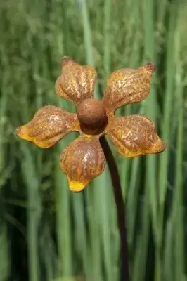 Garden Plant Support Flowerball Corten Steel