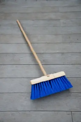 Stiff Yard Broom with Handle