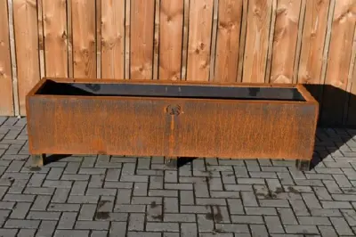 Provender Planter Corten Modular System Trough - image 1