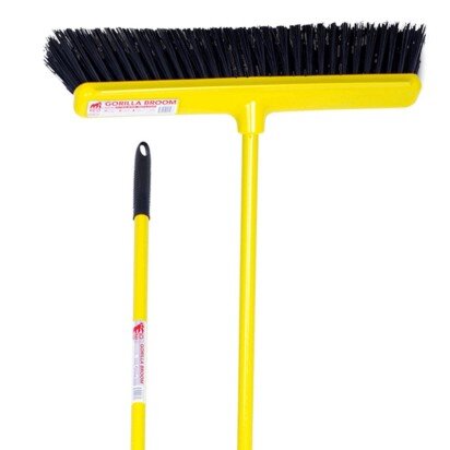 Gorilla Broom Head & Handle Yellow