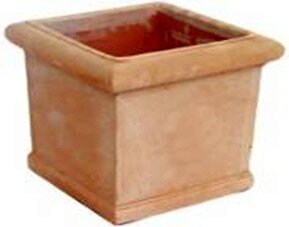 Pot Handmade Cubo Liscio Bordo Stondato