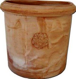 Pot Handmade Semicircolare Con Rosetta