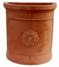 Pot Handmade Semicircolare Con Rosone