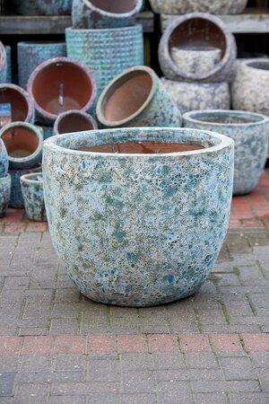 Atlantis Egg Pot Blue