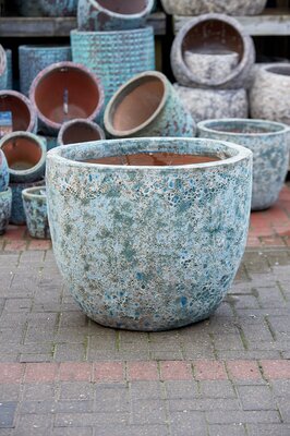 Atlantis Egg Pot Blue