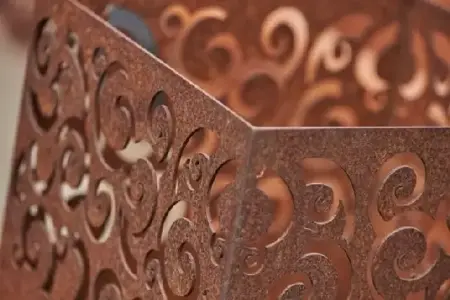 Corten Steel Ornate Burner Jari - image 2