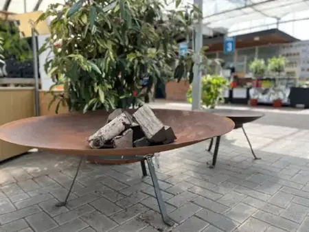 Corten Steel Fire Bowl Stand - image 3