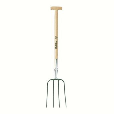 Bulldog Manure Fork 4 Prong T Handle