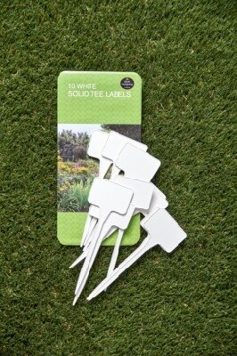 White Solid Tee Labels