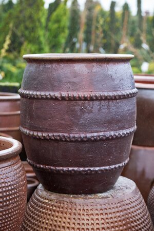 Pot Rustic Three Rings