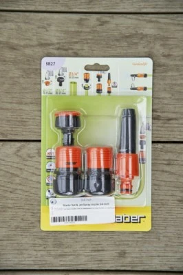 Claber Starter Set & Jet Spray Nozzle 3/4 inch