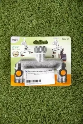 Claber Threaded Two Way Adapter Metal