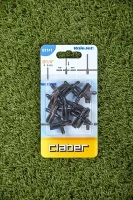 Claber Drip Irrigation Tee Barb Connectors