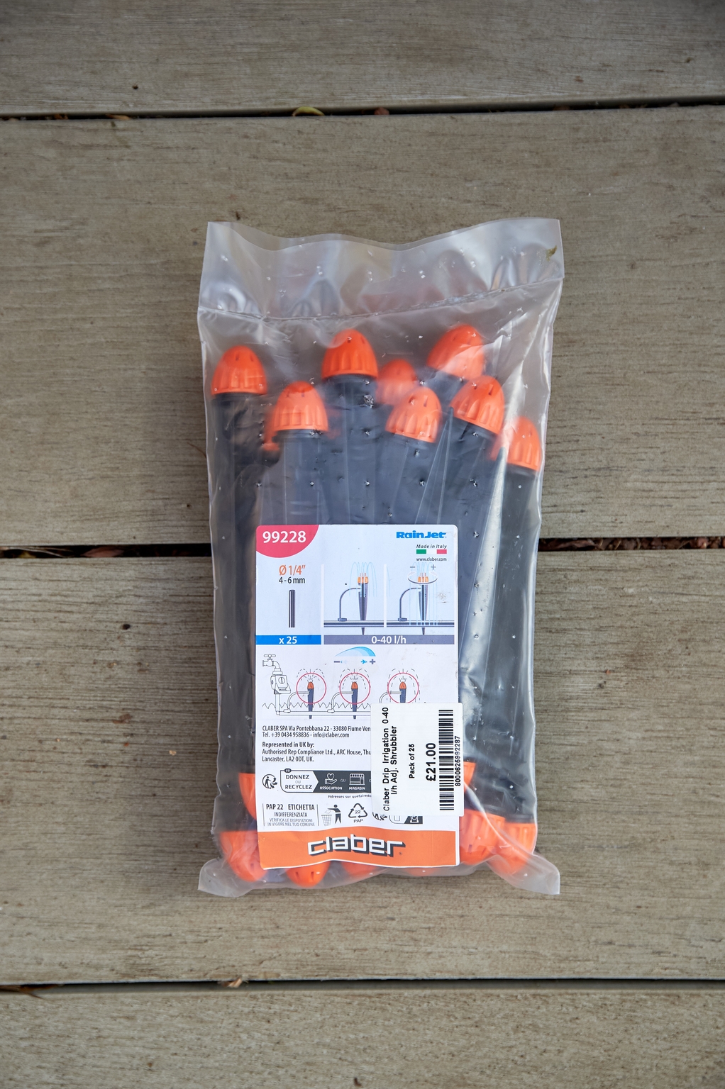 Claber Drip Irrigation 0-40 l/h Adj. Shrubbler - Provender Nurseries ...