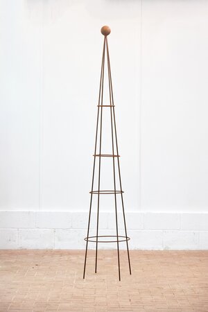 Corten Steel Obelisk Round Top