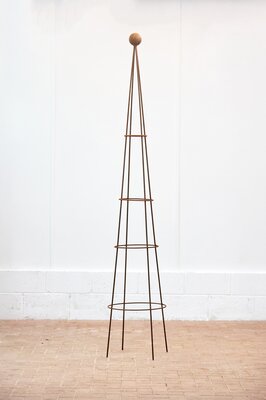 Corten Steel Obelisk Round Top