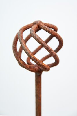 Garden Plant Support Basket Corten Steel