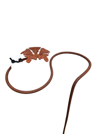 Garden Plant Support Twirly Flower Corten Steel