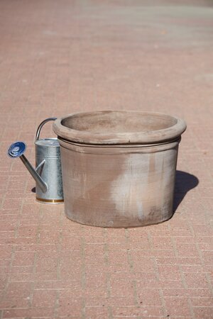 Pot Handmade Cilindro Grigio